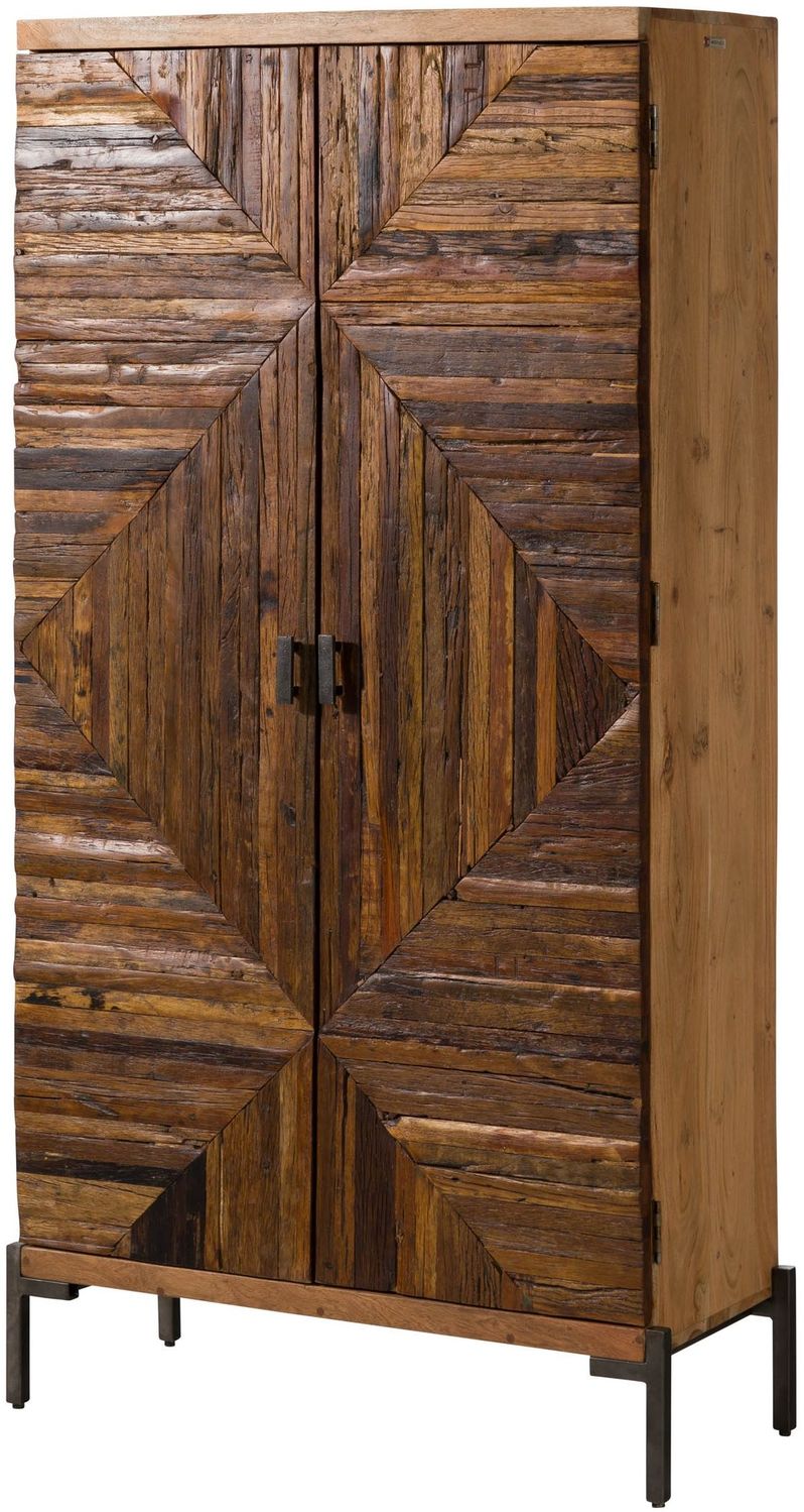 Schrank Altholz 90x40x180 natur lackiert LYON #170 Bild 1