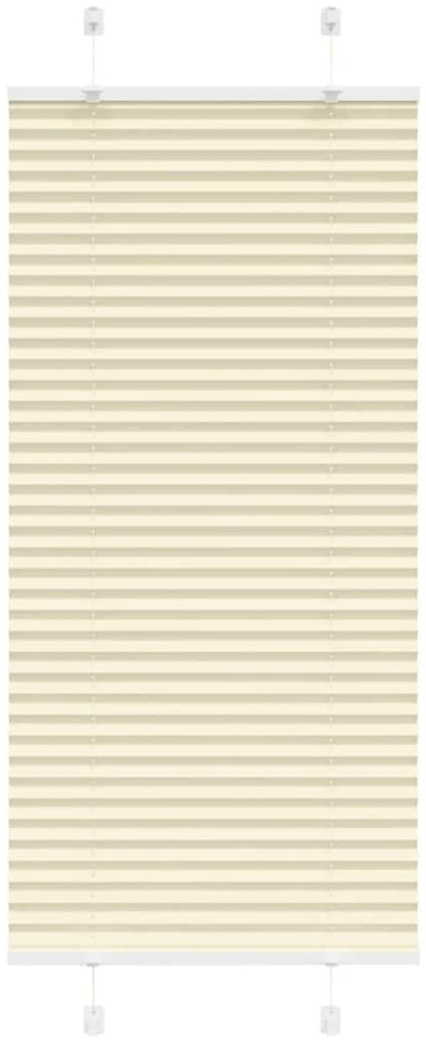 vidaXL Plissee Creme 65x150 cm Stoffbreite 64,4 cm Polyester 4015289 Bild 1