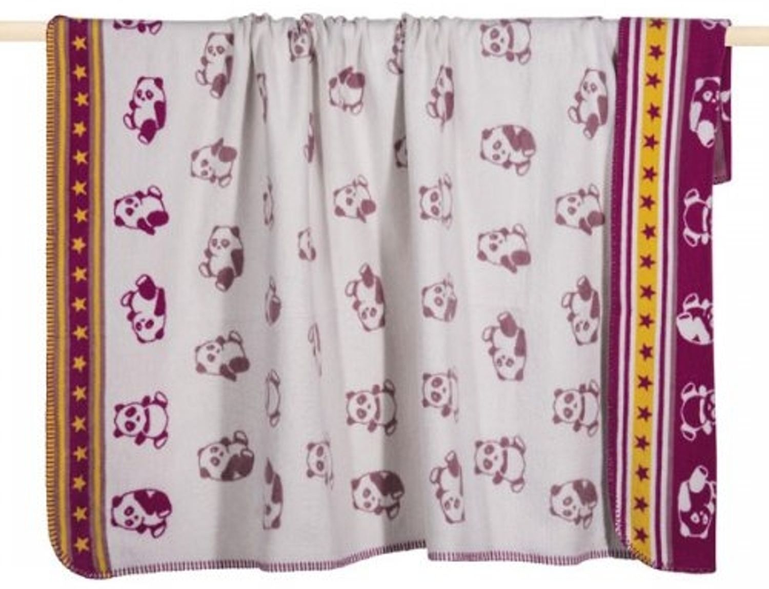 pad Kinderdecke Panda Pink (75x100 cm) 10337-M40-7510 Bild 1