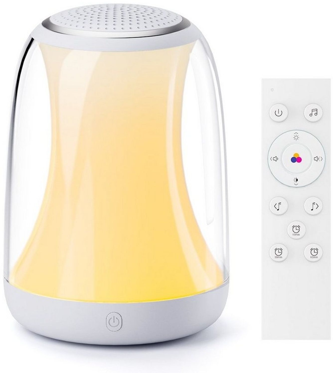 Novostella LED Nachtlicht HMNL01 27 beruhigende Klänge weißes Rauschen Maschine Baby Nachtlicht, Farbwechsler, Kaltweiß, Warmweiß, RGB, Baby Einschlafhilfe mit Fernbedienung Bild 1