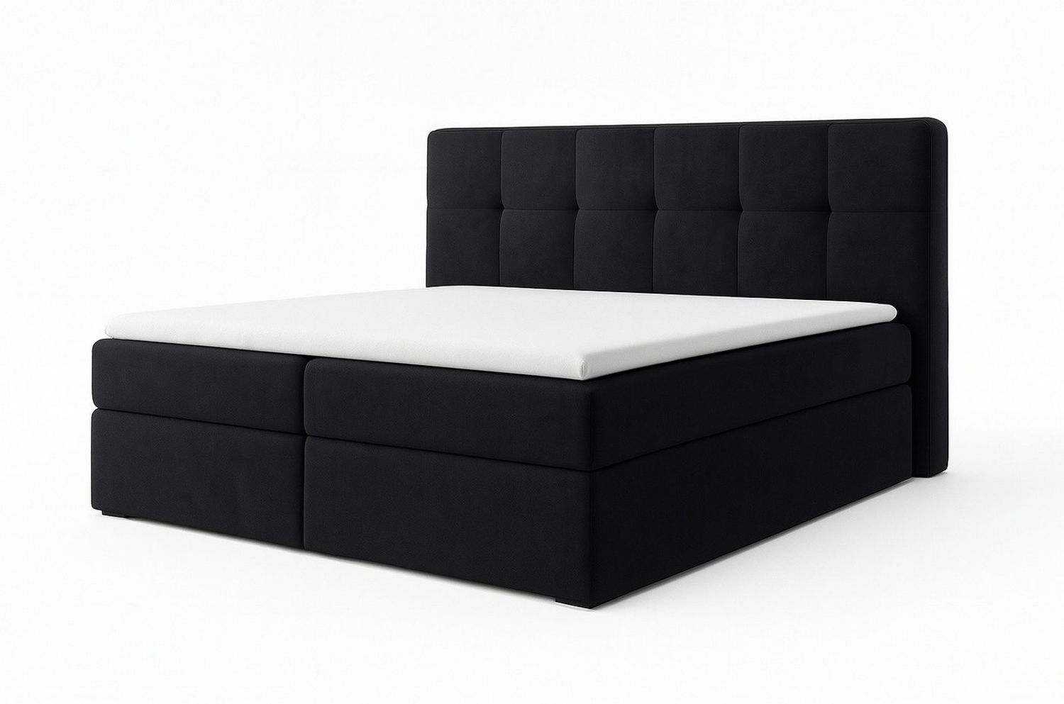 A&J MöbelLand GmbH Boxspringbett REF mit Bettkasten, Topper und gepolstertem Kopfteil. (Boxspringbett mit Bettkasten und gepolstertem Kopfteil. Inclusive Topper !, TOP ANGEBOT), Länge 208cm Höhe 106 cm Bild 1