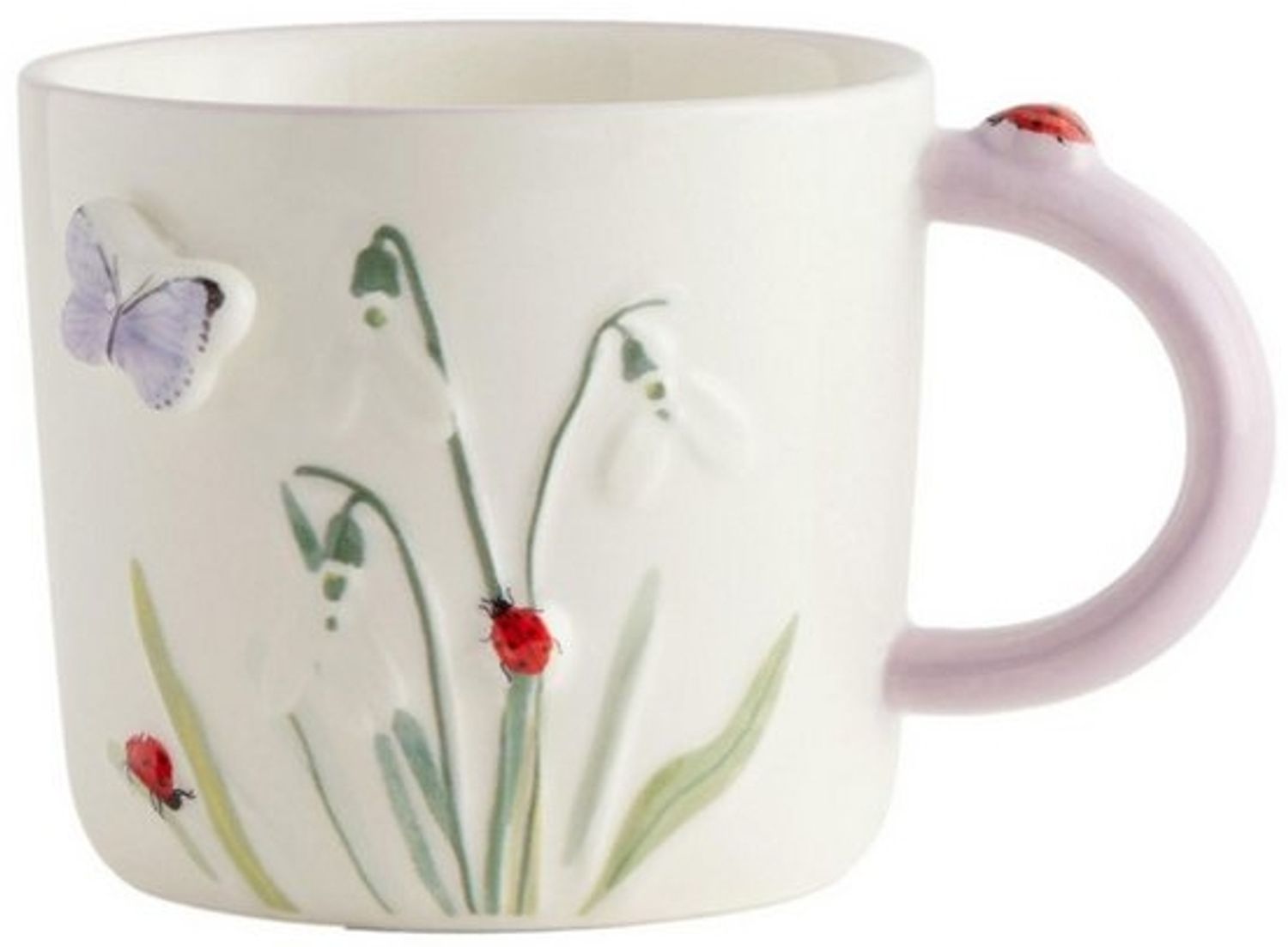 Next Becher Tasse mit floralem Wildtiermuster, 1-tlg, Steingut Bild 1