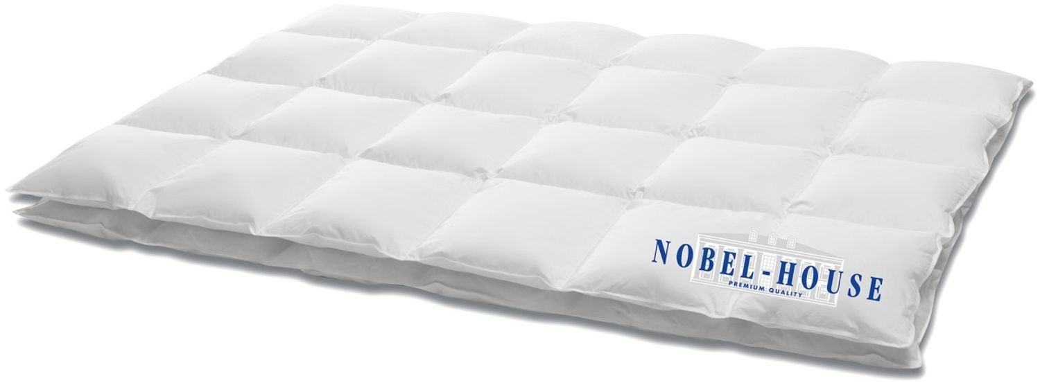 Hanskruchen Nobel House Luxus Daunendecke, Leicht, 90% Daunen / 10% Federchen, 200x220 cm Bild 1