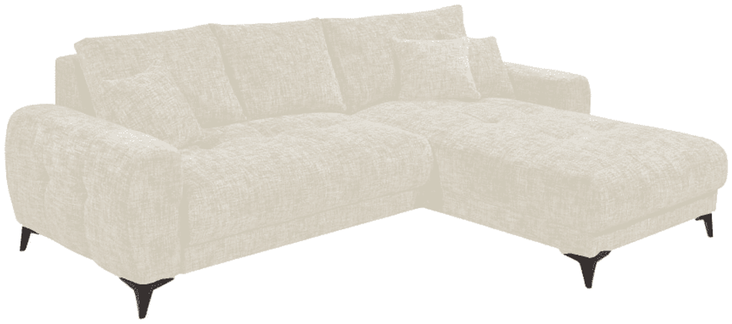 Ecksofa Belluno Schlaffunktion und Bettkasten – Ed Exciting Design, Mikrofaser & Nosagfederung, flexibel montierbar Bild 1