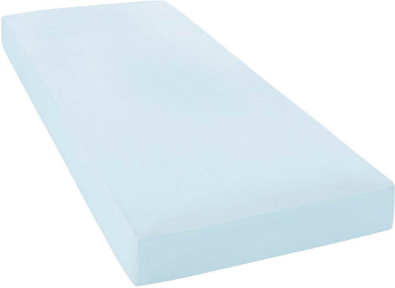 Janine Elastic-Jersey-Spannbetttuch 5002 Fb 12 hellblau 180x200 - 200x220 Bild 1