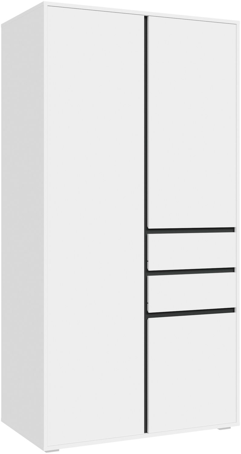 Falun Kleiderschrank 2-türig in weiß Bild 1