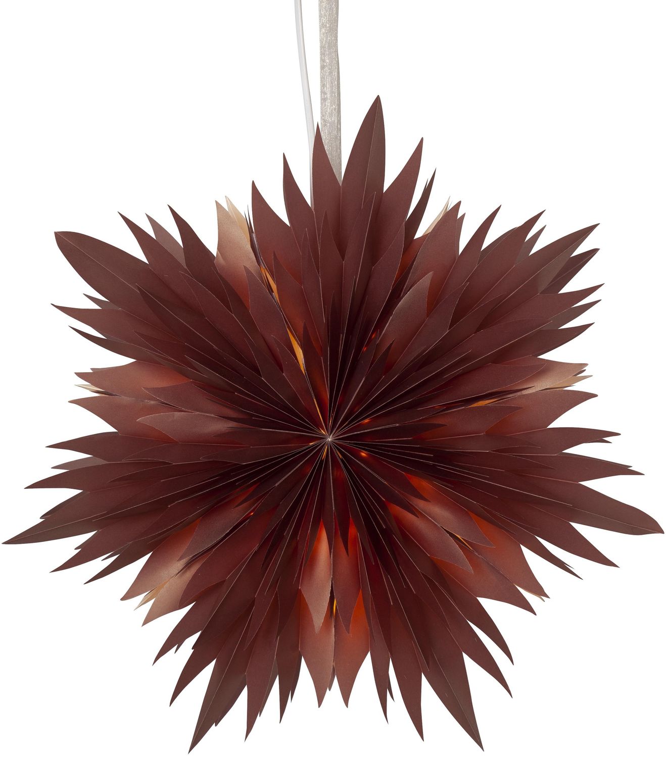 Papierstern -Dis', Schneeflocke, rot, Ø 45cm Bild 1