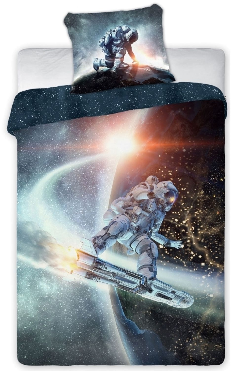 Space Astronaut Bettwäsche 140x200 cm (100% Baumwolle) Bild 1