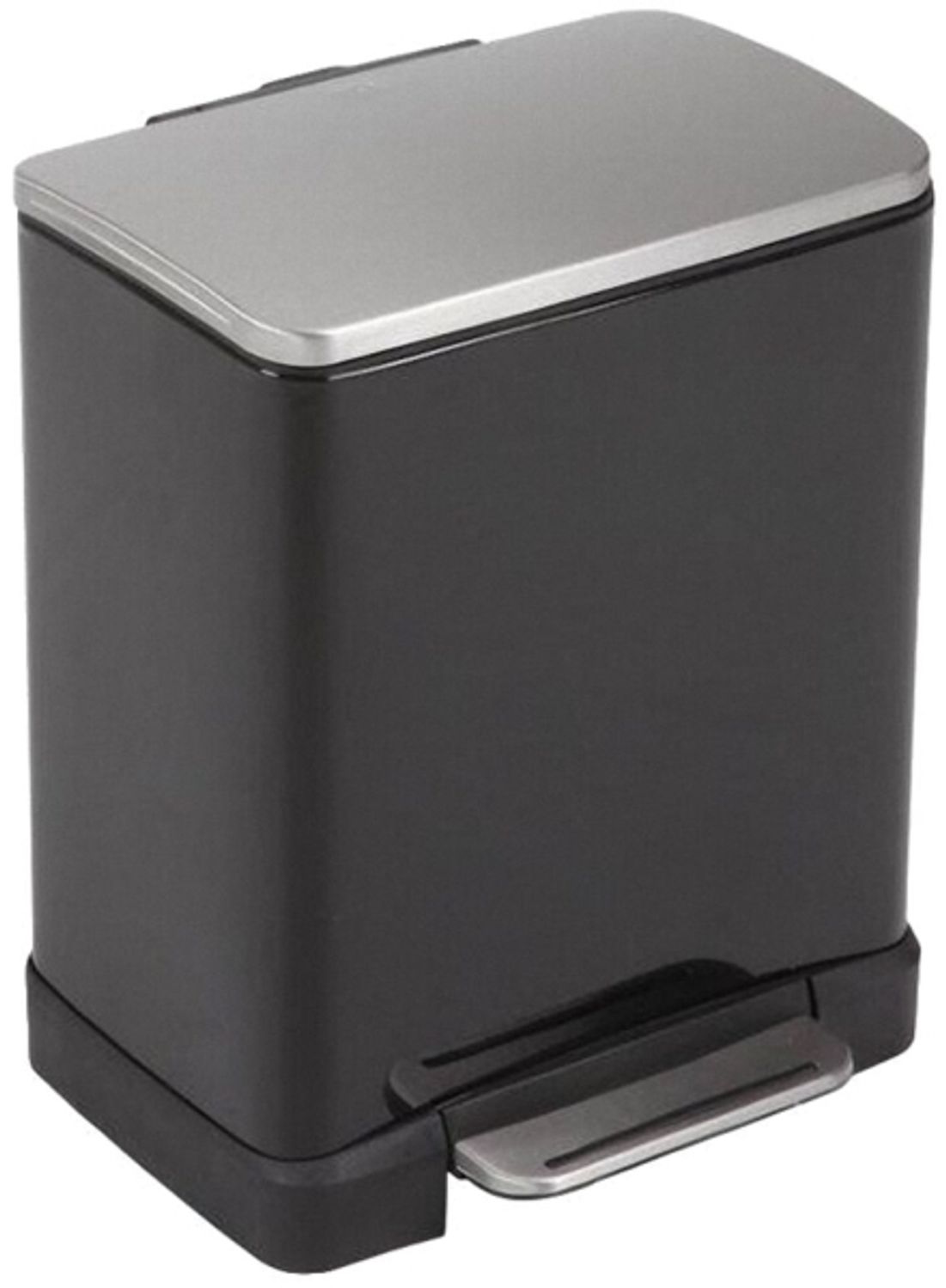 Pedaleimer EKO E-cube schwarz pulverbeschichteter Stahl 20 l Kunststoff-Inneneinsatz Soft-Close Bild 1