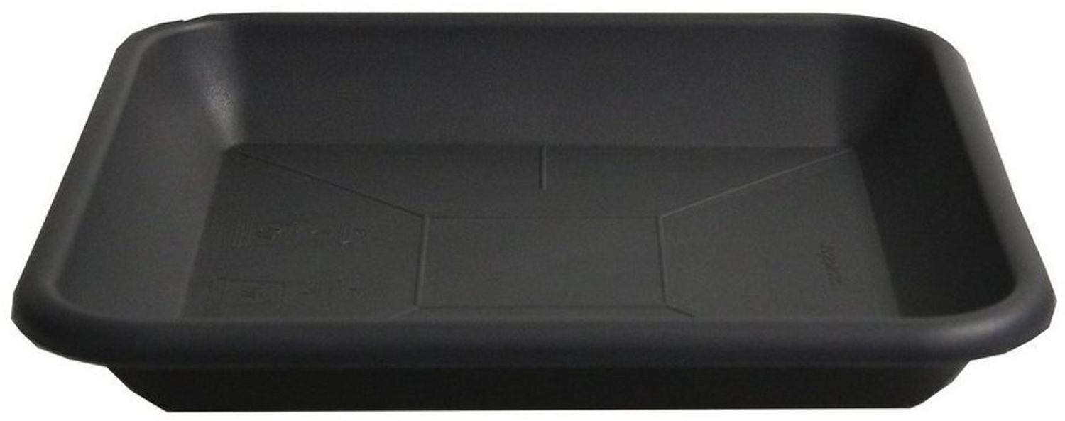 HAC24 Blumentopfuntersetzer Pflanztopf Blumentopf Untersetzer Blumenkübel Schale Pflanzschale, Set, 4-tlg, Eckig Anthrazit Kunststoff Bild 1