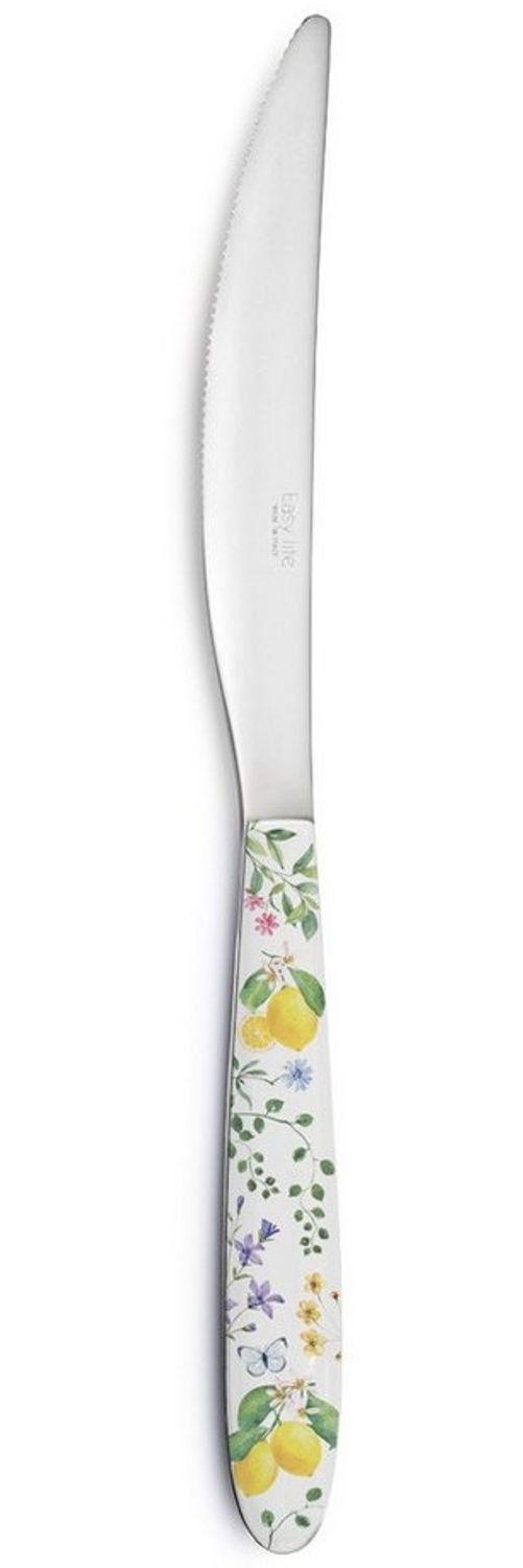 EasyLife Tafelmesser Fleurs et Citrons Spülmaschinengeeignet, Mehrfarbig, Motiv: Zitronen, Höhe: cm Bild 1