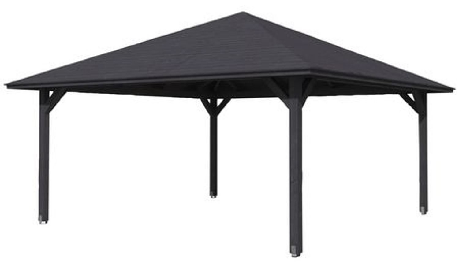 SKANHOLZ Pavillon, Zeltdach, viereckig, BxT: 569x569 cm schiefergrau Gartenpavillon Bild 1
