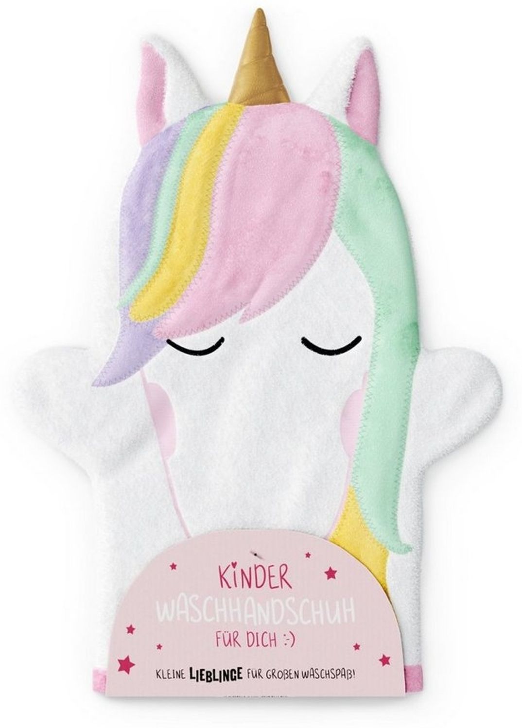 Kinder Waschlappen Waschhandschuh la vida Geschenk für Dich Auswahl Lieblinge Einhorn 376331 Bild 1