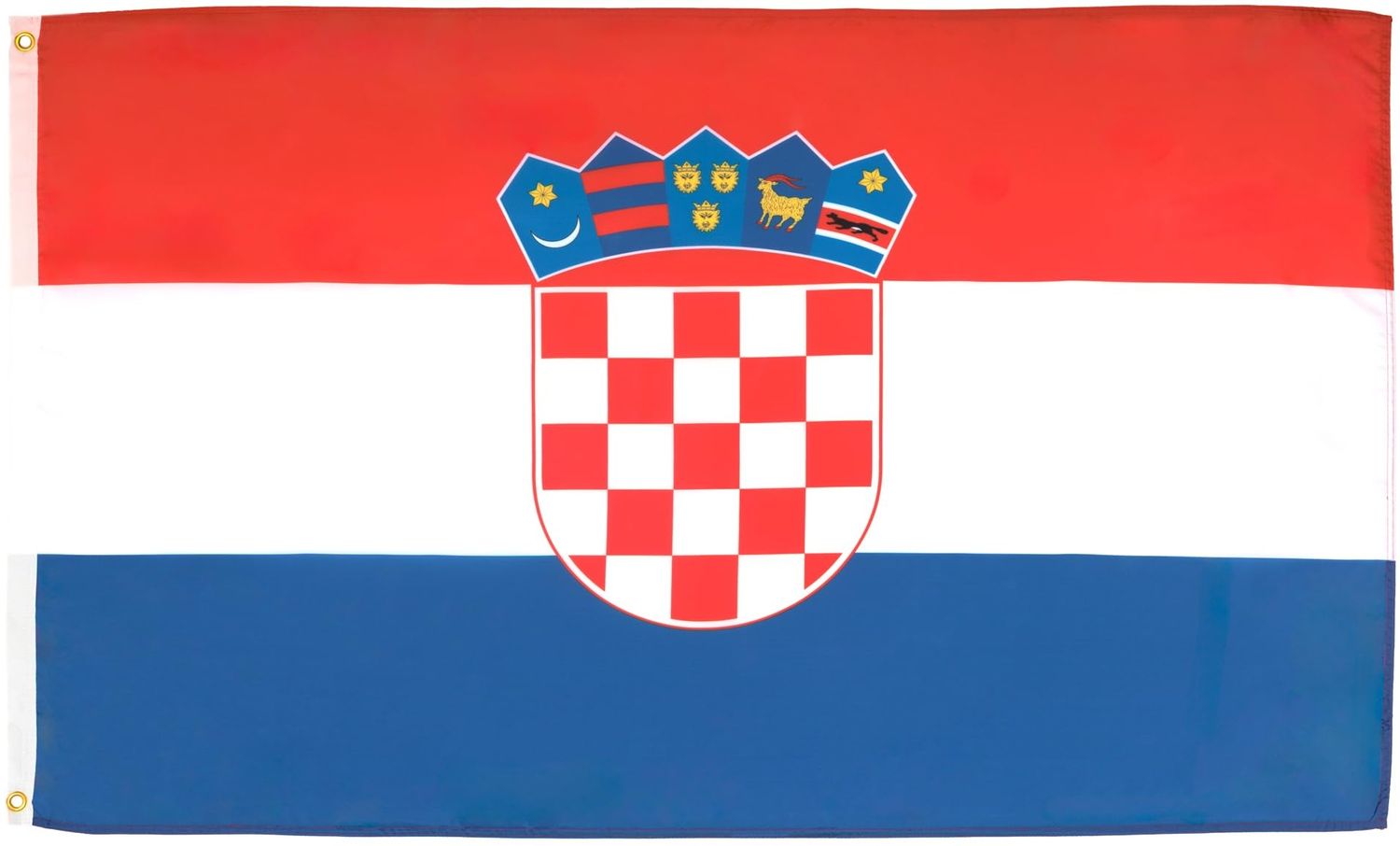 AZ FLAG - Flagge Kroatien - 150x90 cm - Kroatische Fahne 90x150 Cm Feiner Polyester - Flaggen Bild 1