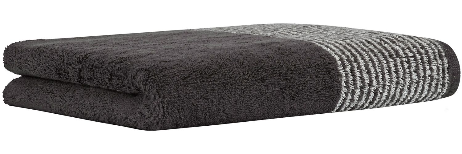 CAWÖ Duschtuch - Luxury Home, C Two-Tone, Walkfrottier Basalt 80x150cm Bild 1
