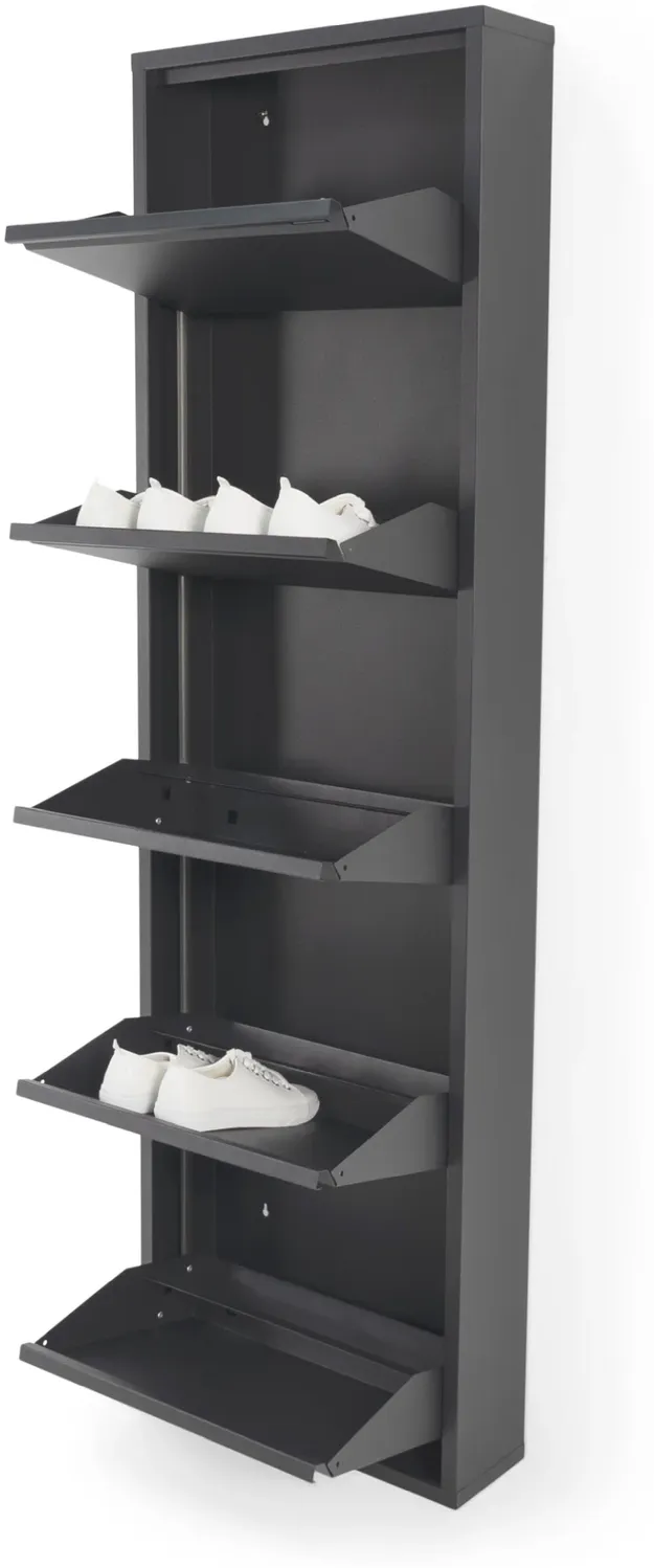 Spinder Schuhschrank mit 5 Klappen Schwarz, Billy 5 Bild 1