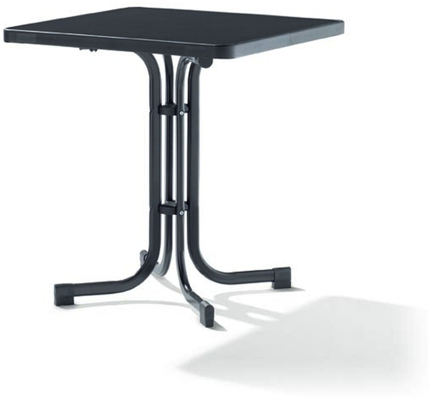 Klapptisch >Boulevard< in Schiefer anthrazit, mecalit®-PRO - 69x72x69cm (BxHxT) Bild 1