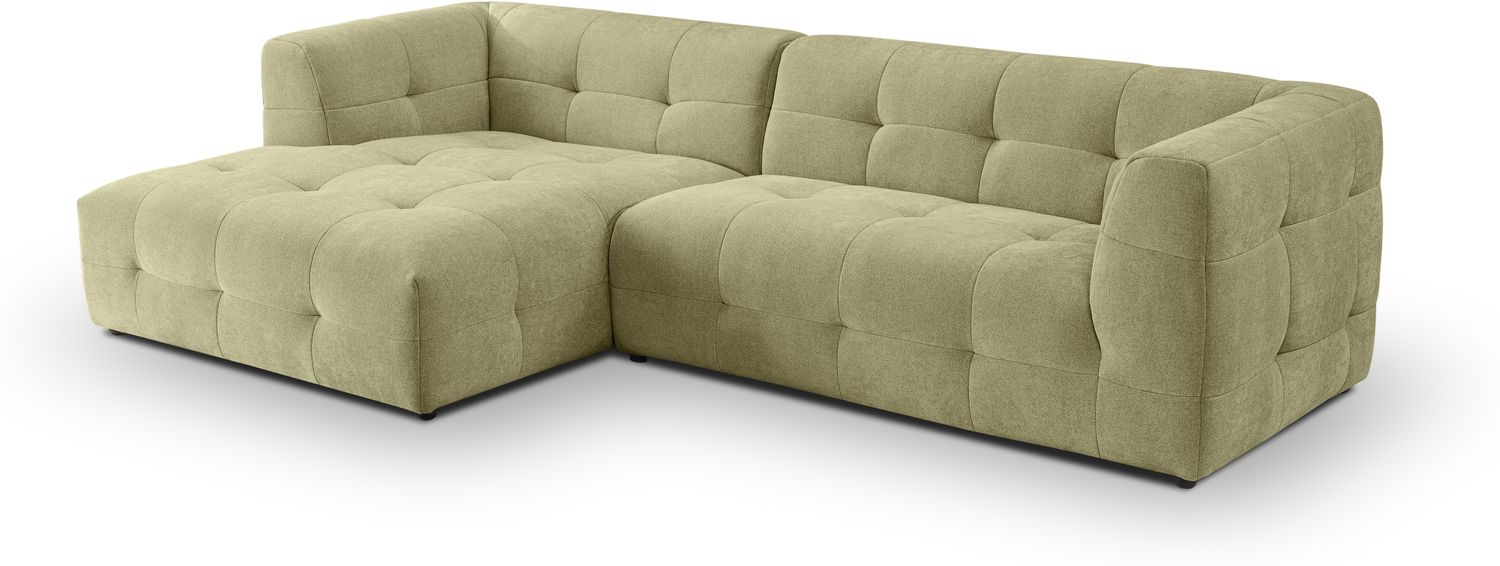 Ecksofa (B/H/T: 292x72x161 cm) in Grün Bild 1