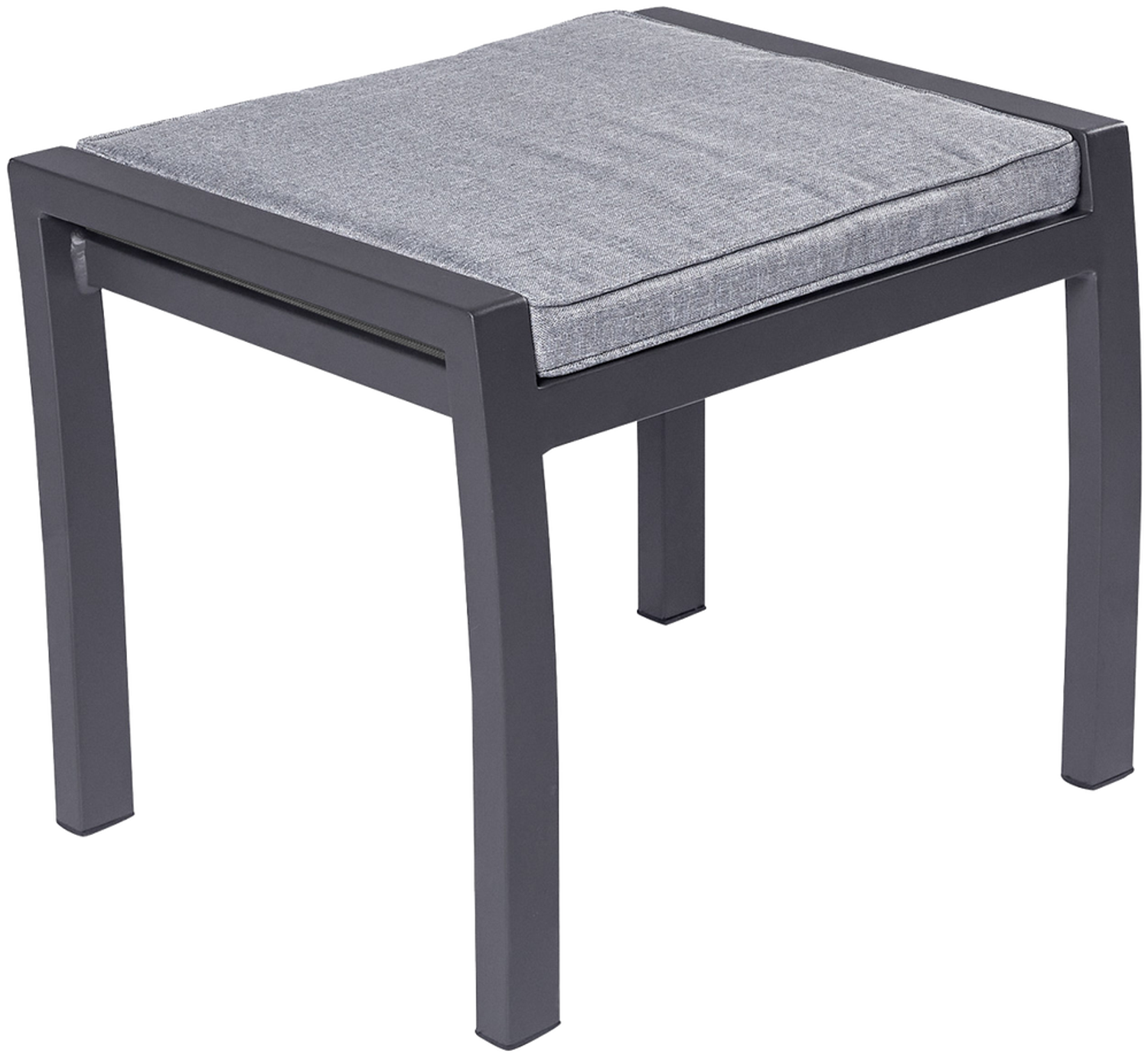 LC Garden Hocker Sondrino ca. 60x45x47 cm Silber/Anthrazit Bild 1