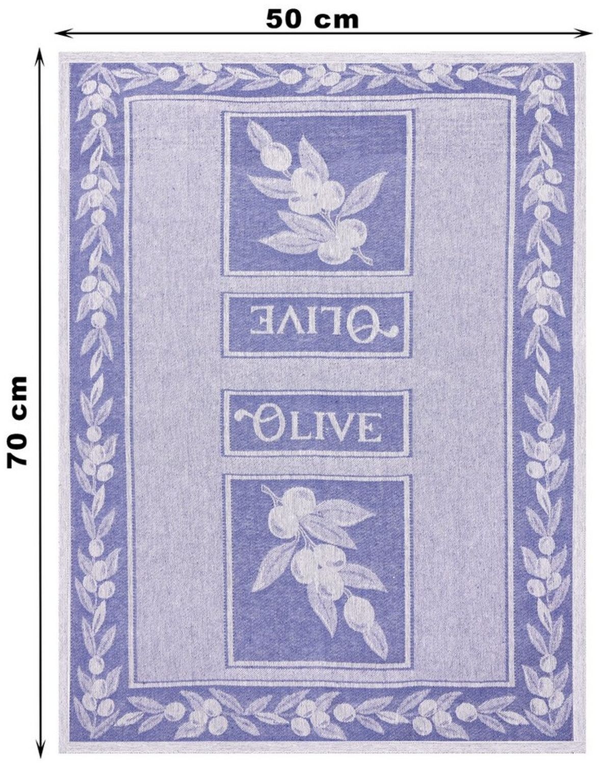 Betz Geschirrtuch 3 Stück Geschirrtücher Halbleinen Küchenhandtuch Olive Größe 50x70 cm, (Set, 3-tlg, 3 Geschirrtücher), Halbleinen Jacquard Bild 1