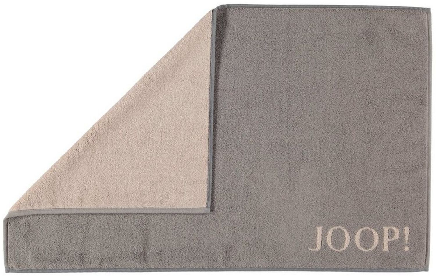 JOOP! Badematte - Badvorleger, Wendeoptik, Baumwolle Braun/Grau 50x80cm Bild 1