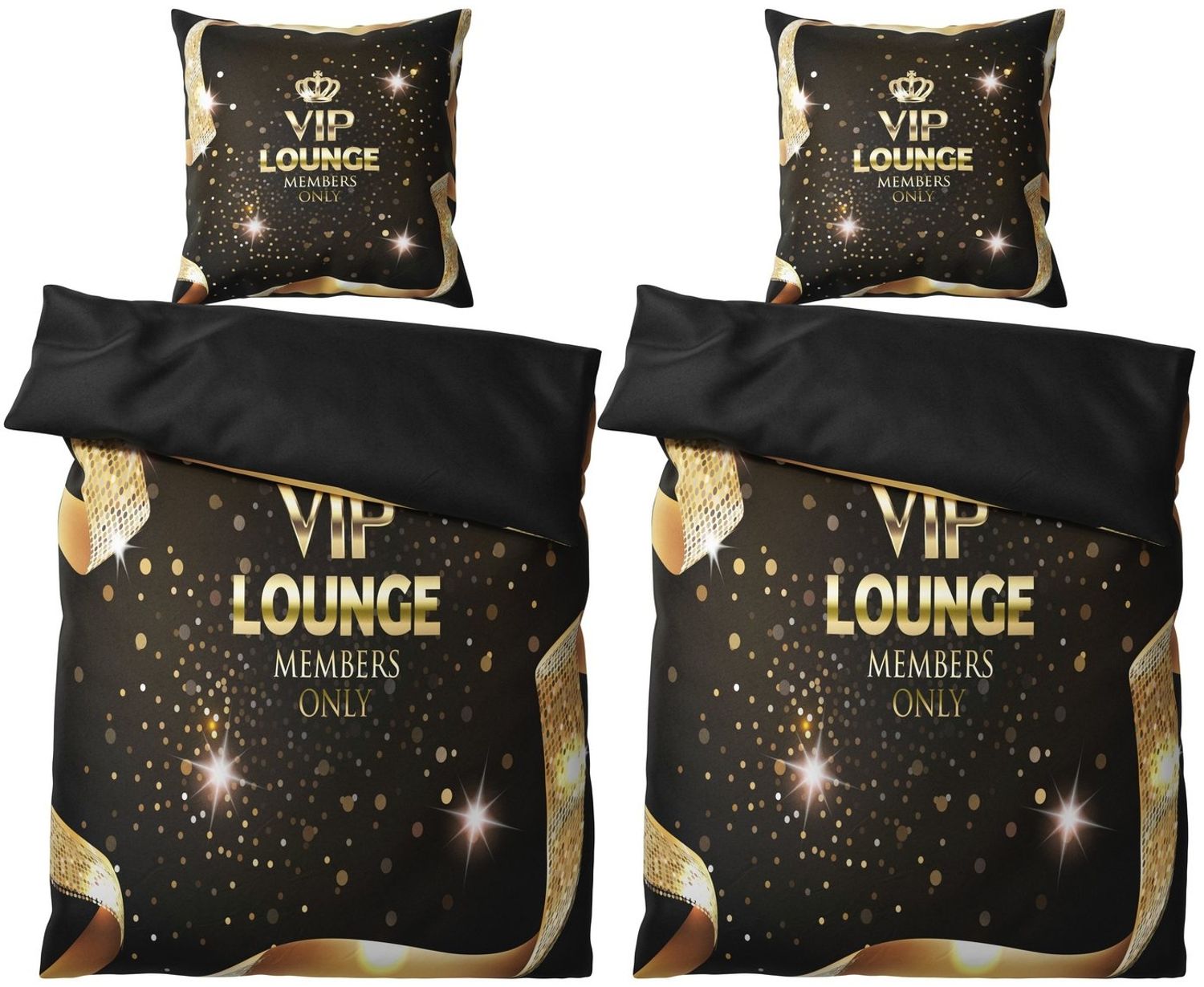 Sanilo Bettwäsche VIP Lounge 135x200 cm, Bettbezug und Kissenbezug, Baumwolle, 4 teilig Bild 1