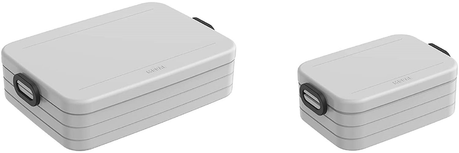 Mepal | Take a Break Set | Limited Edition Cool Grey | Lunchbox mit Trennwand | ideal für Mealprep | spülmaschinenfest Bild 1