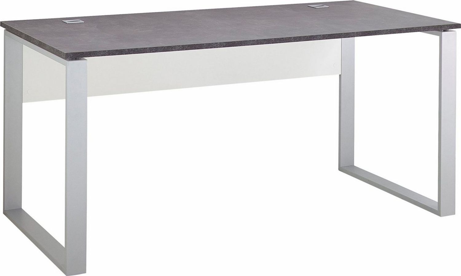 Germania Schreibtisch 4150-261 GW-Altino in Weiß/Basalto-Dunkel, 160 x 75 x 80 cm (BxHxT) Bild 1