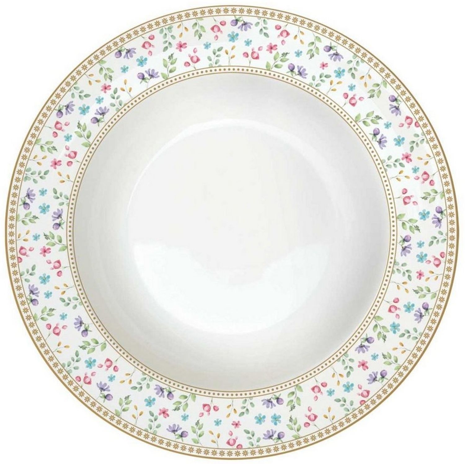 EasyLife Suppenteller Spring Bloom, Spülmaschinengeeignet, Mehrfarbig, Hasen & Blumenkörbe, H: 3.5cm Bild 1