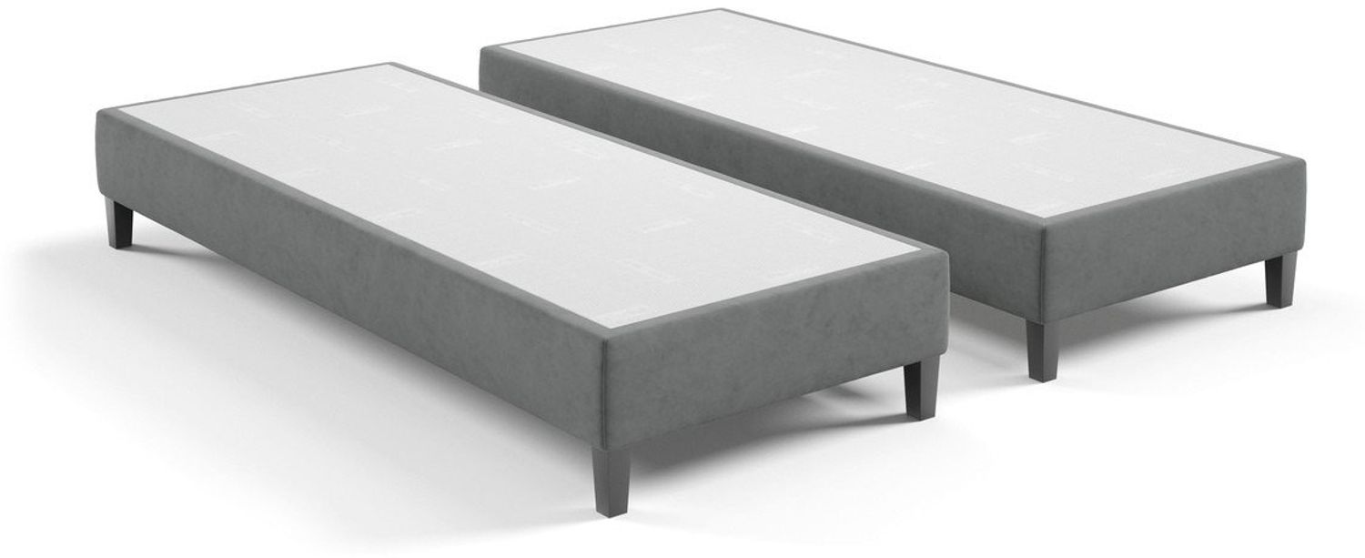 Best for Home Boxspringbett Hotelbett, Gästebett, Rahmenbett, Einzelbett, Bettgestell, Massivholz (Seniorenbett, Matratze, Jugendbett, Kinderbett, 70x200 80x200 90x200 100x200 cm), Komfortbett, Boxspringgestell, Verschiedene Liefermöglichkeiten Bild 1