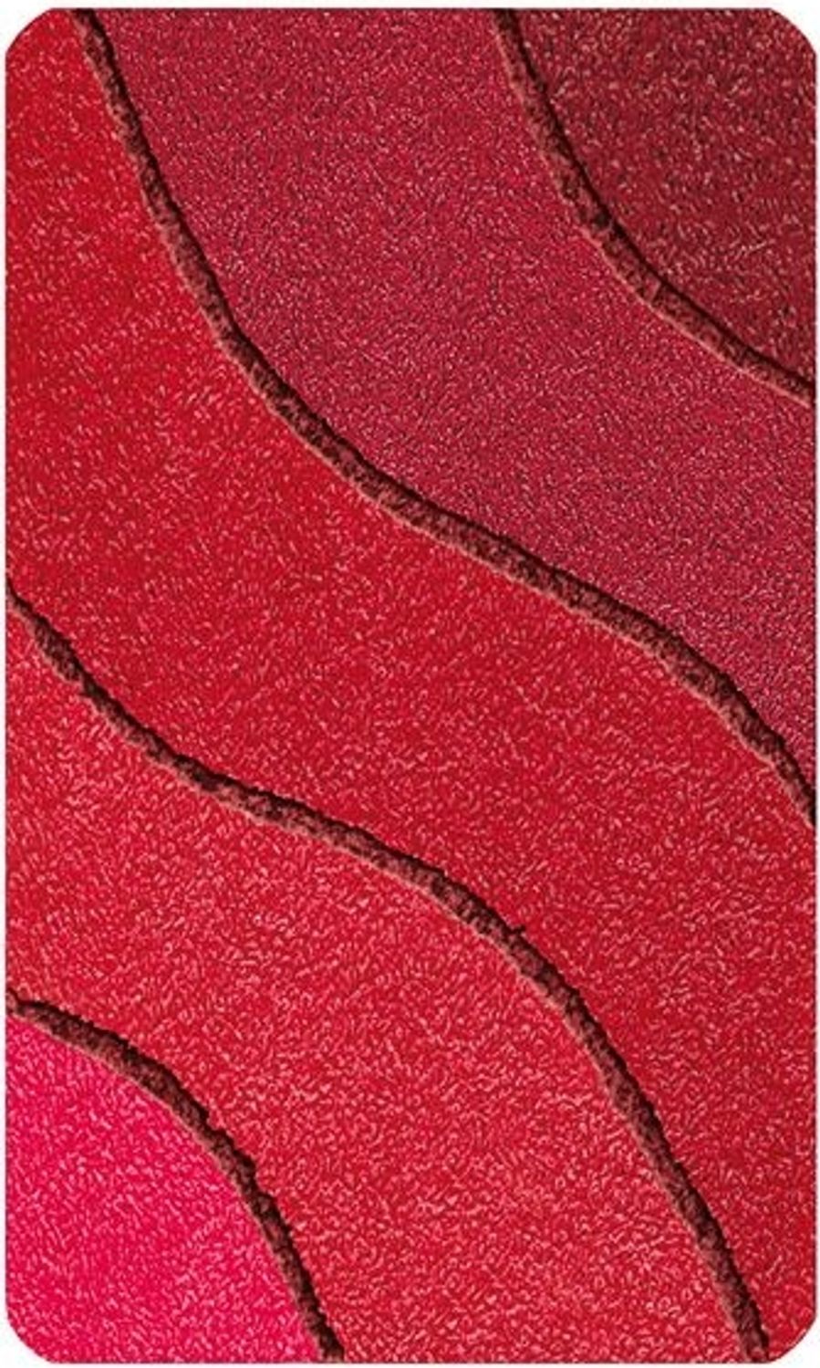 Kleine Wolke Badteppich Wave rubin, 70 x 120 cm Bild 1