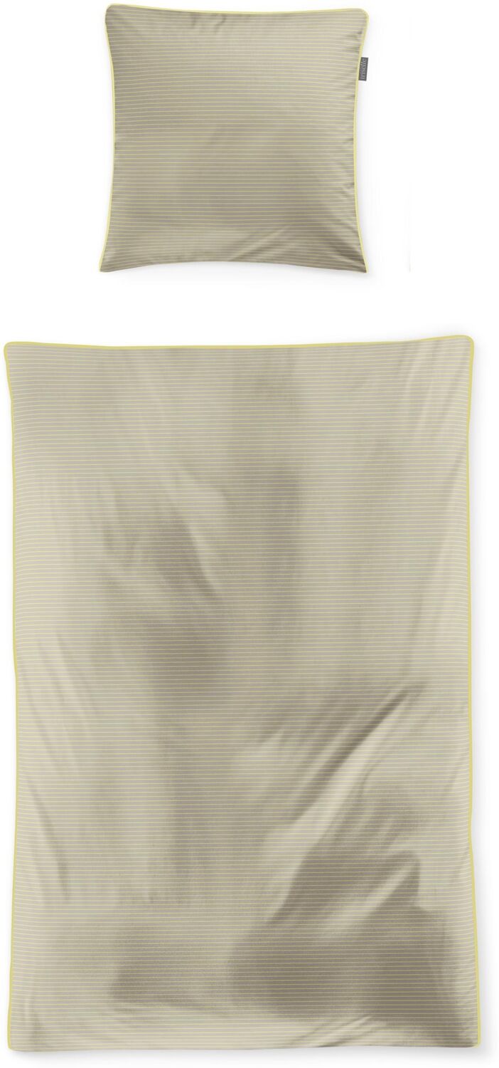 irisette Bettwäsche TOKIO Satin BL 155x200 cm gelb Bettbezug Bettzeug Bild 1