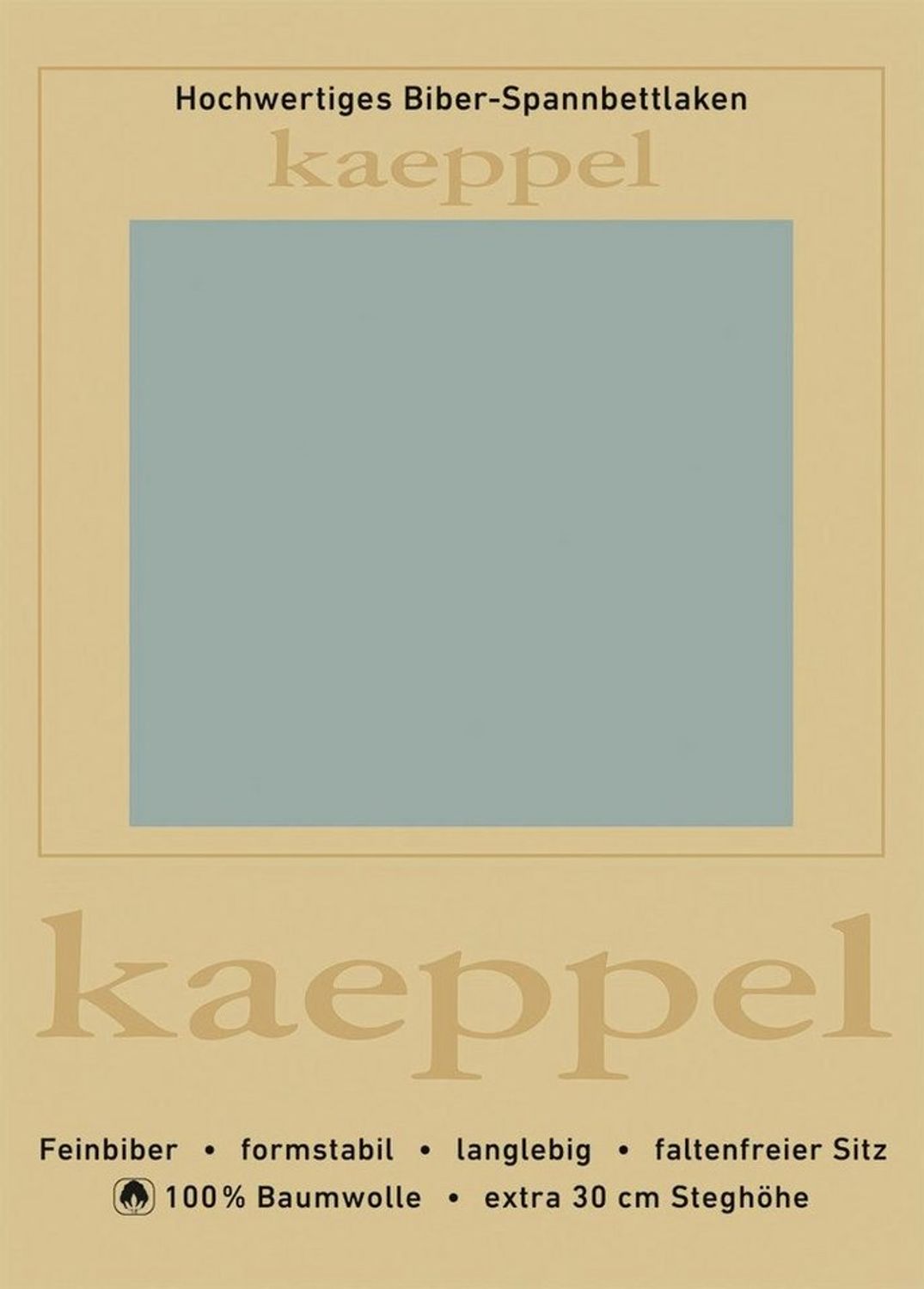 Kaeppel Spannbettlaken Spannbettlaken Biber, Biber, Gummizug: rundum, (1 Stück), 100% Baumwolle, kuschelig weich ideal für Winter Bild 1