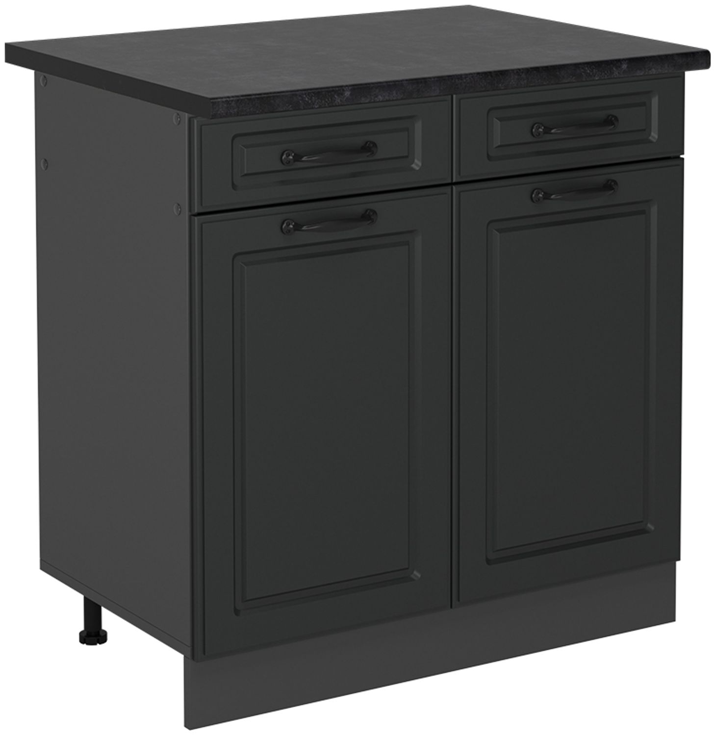 Küchenunterschrank R-Line Anthrazit Landhaus 80 cm , AP Anthrazit Vicco Bild 1