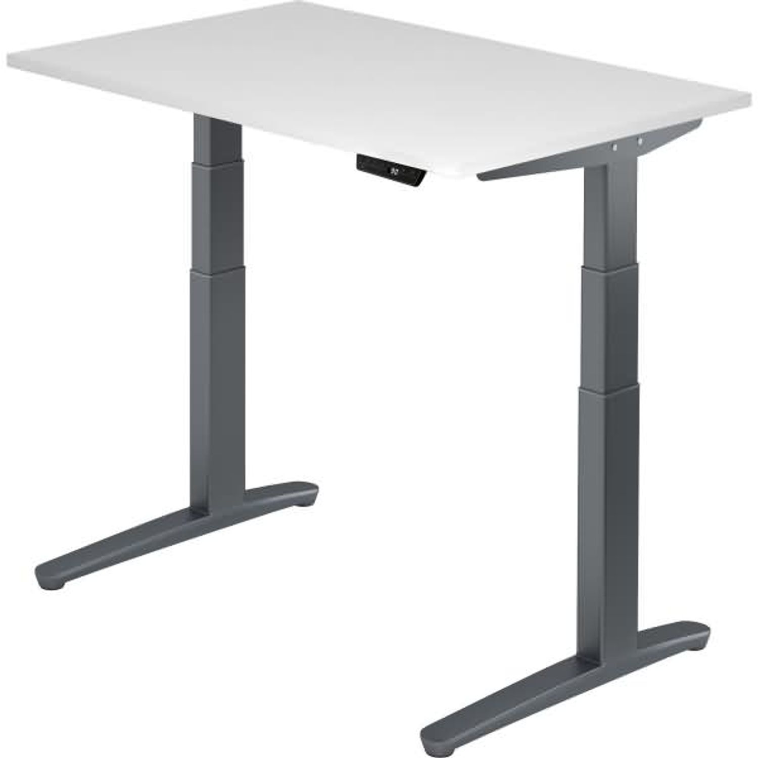 'XBHM12' Sitz-Steh-Schreibtisch elektrisch 120x80 cm Weiß Graphit Bild 1