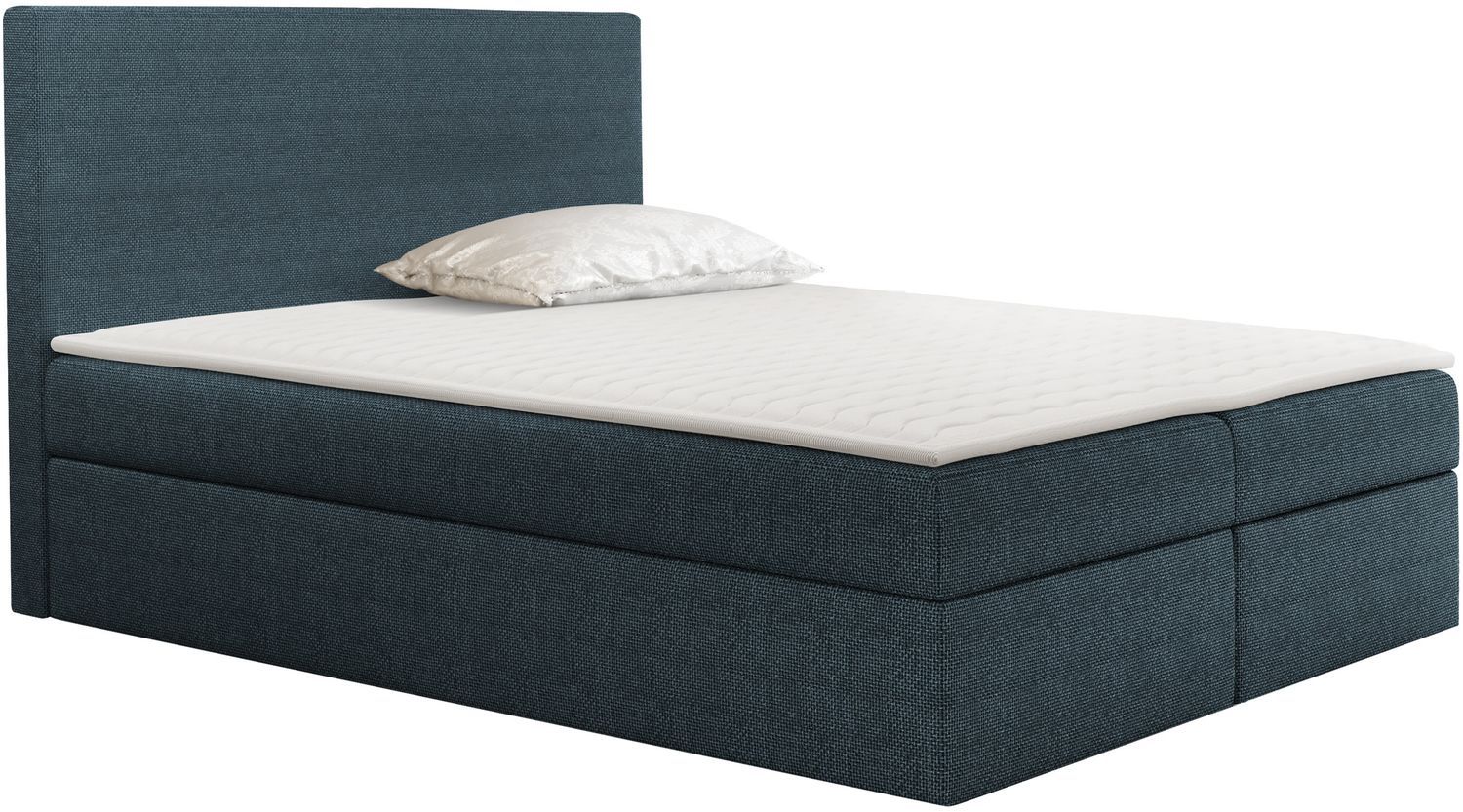 Boxspringbett Home, Blau, 160x200 cm Bild 1
