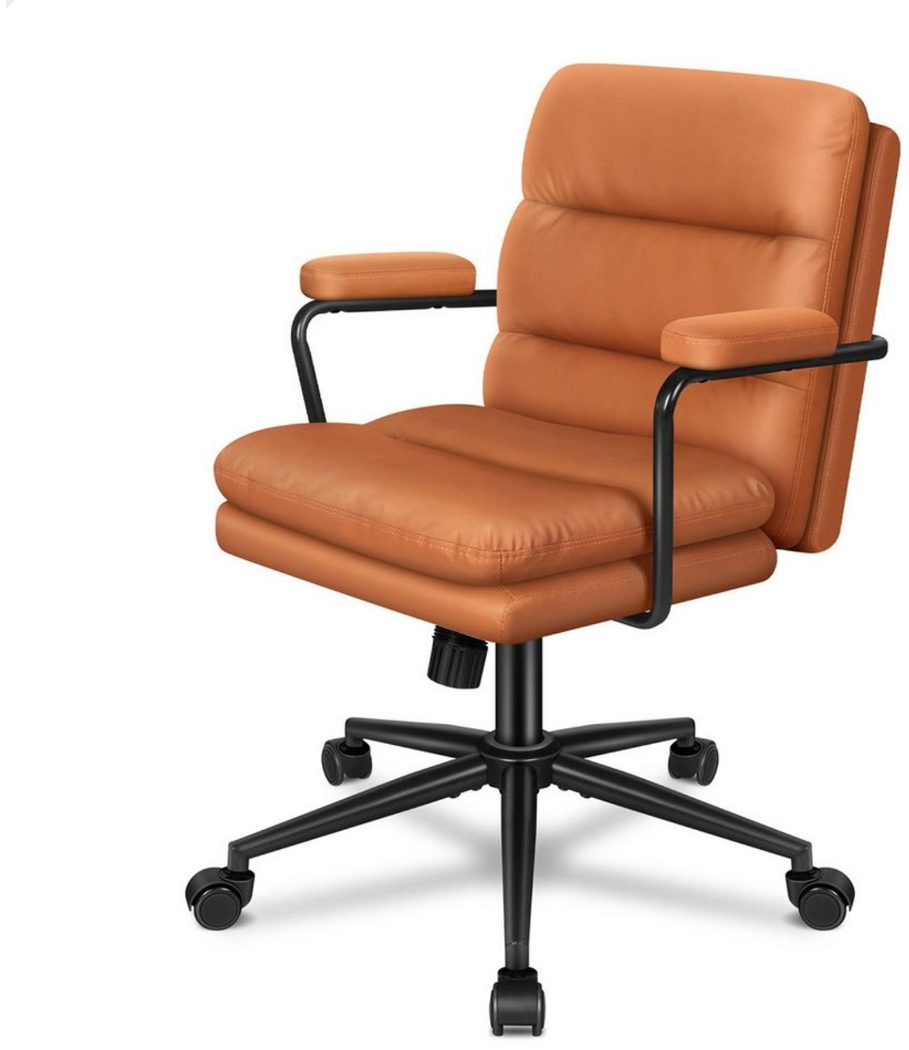ALFORDSON Bürostuhl ergonomisch mit Lendenstütze, Chenille-Gewebe, Computerstuhl (1 St), Roll-Schwenk-Exekutiv-Armlehnenstuhl, Bequemer Schminkstuhl Bild 1