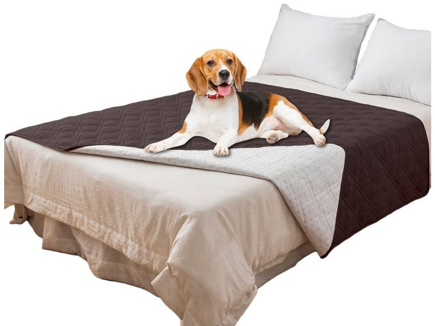 Rosnek Bettbezug Gesteppt, wasserdicht, rutschfest, für Bett Sofa Haustiermatte, (1 St) Bild 1