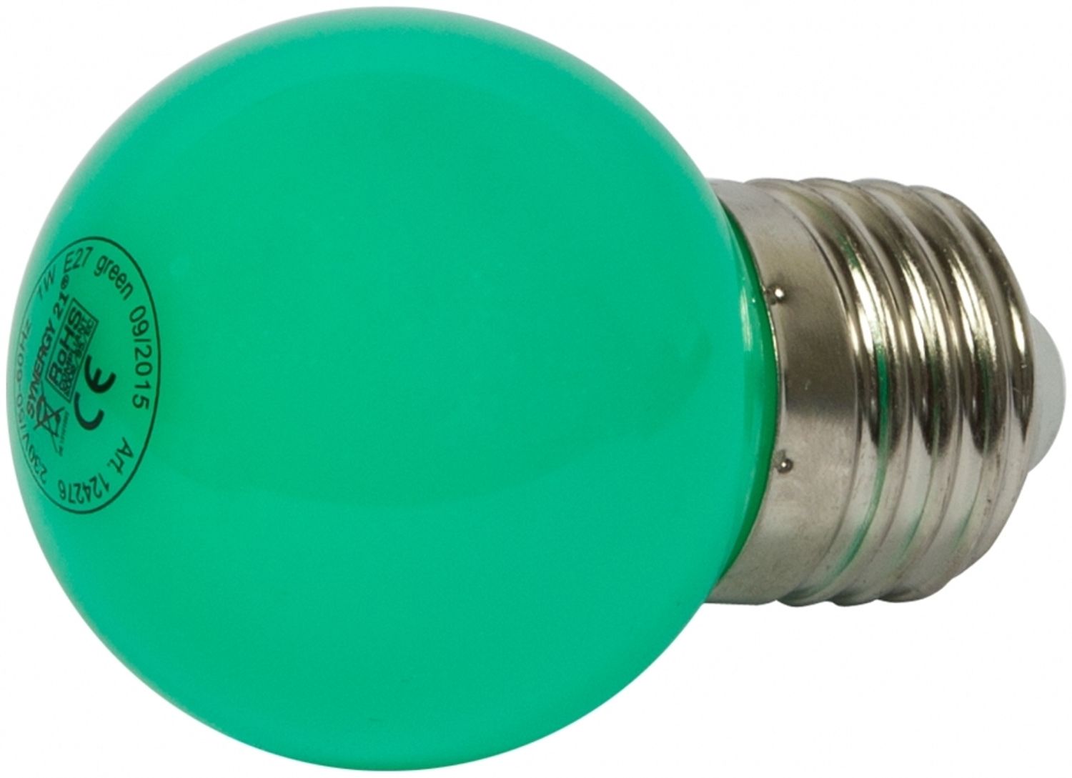 Synergy 21 LED Retrofit E27 Tropfenlampe G45 grün 1 Watt für Lichterkette Bild 1