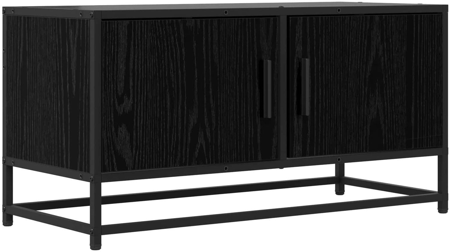 vidaXL TV-Schränk 80 x 34,5 x 40 cm Schwarze Eiche Holzwerkstoff 8010951 Bild 1