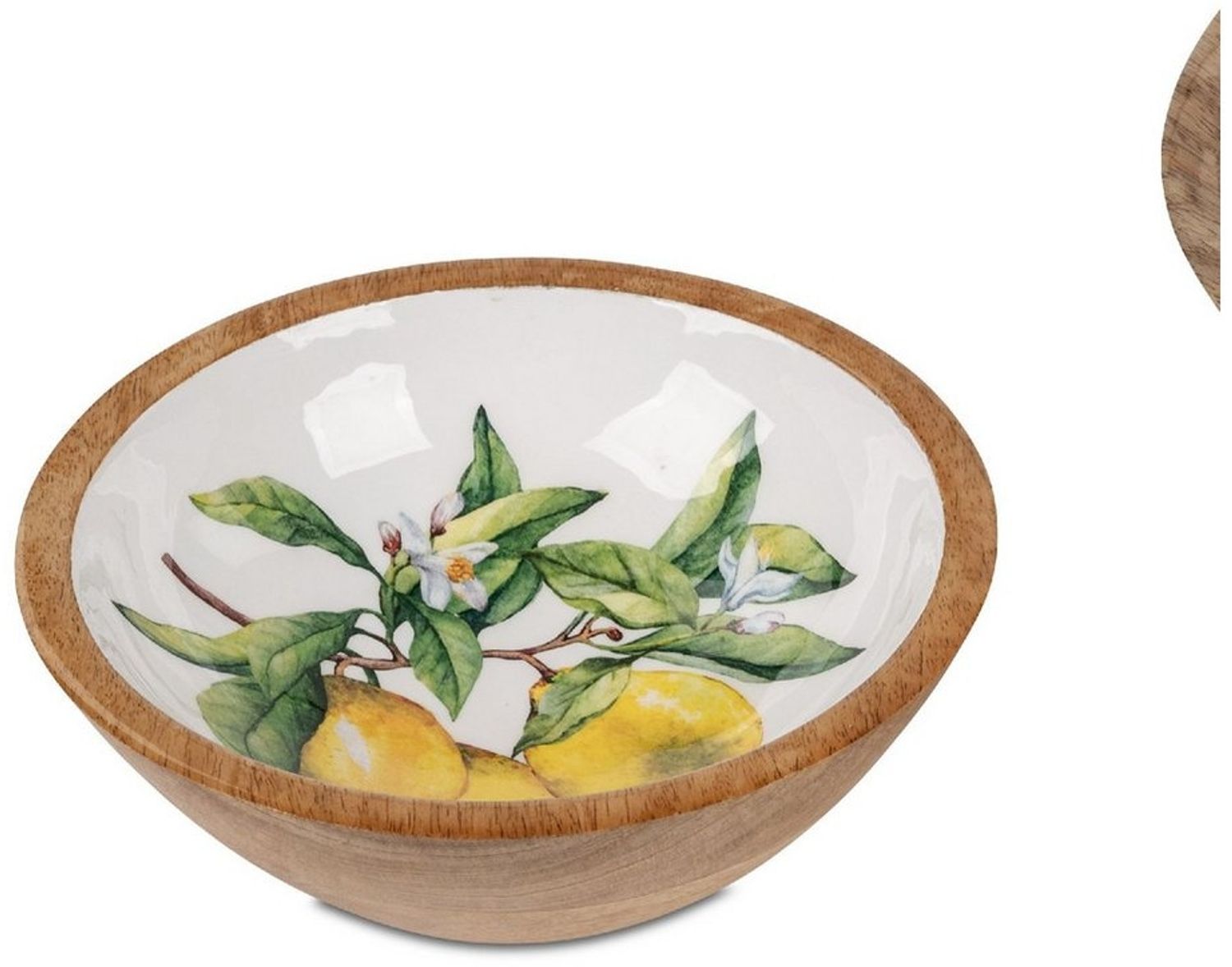 formano Servierschale Zitronen, Mangoholz, Lebensmittelecht, Natur, Zitronen, H: 6.5cm Bild 1