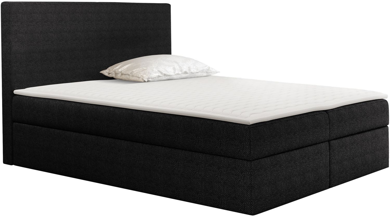 Boxspringbett Home, Schwarz, 120x200 cm Bild 1