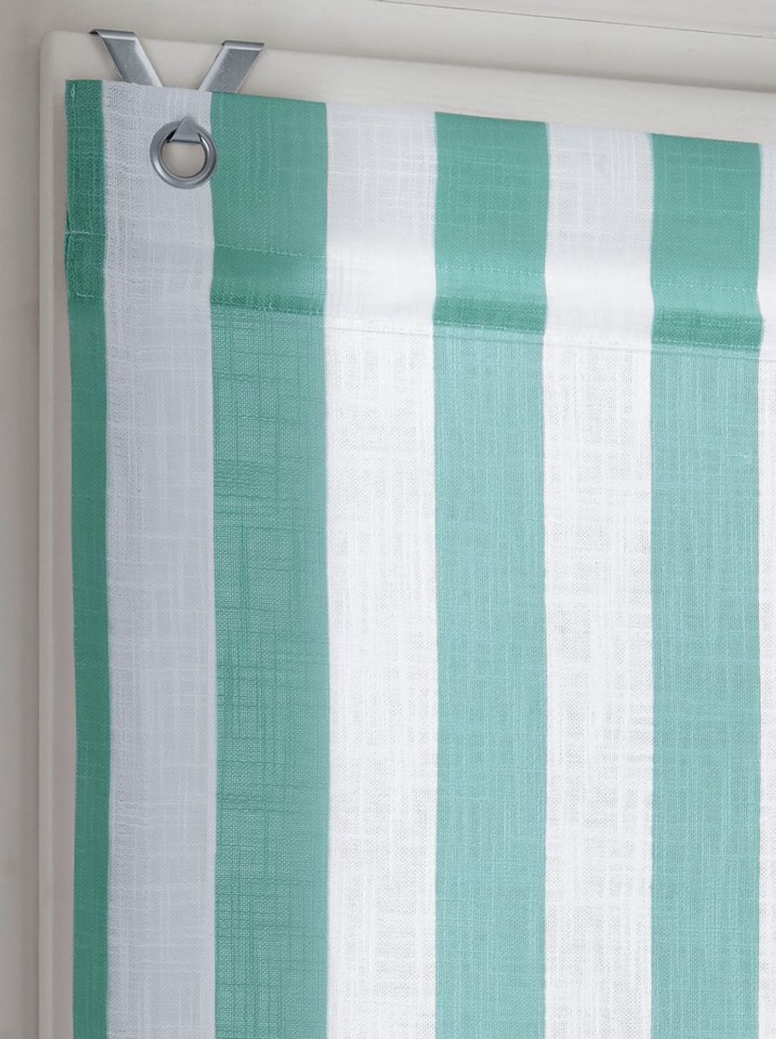 Rollo Raffrollo, heine, halbtransparent, Ösen mit Fensterhaken Bild 1