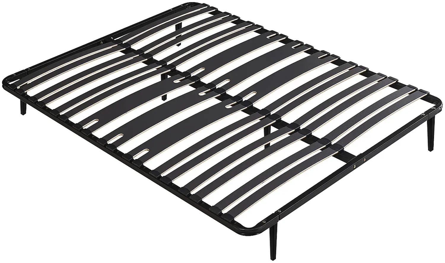 Vente-unique - CERRISI Lattenrost und Bettrahmen Metall Schwarz - B 3 cm138 cm x H 25 cm5 cm x L 12 cm188 cm Bild 1