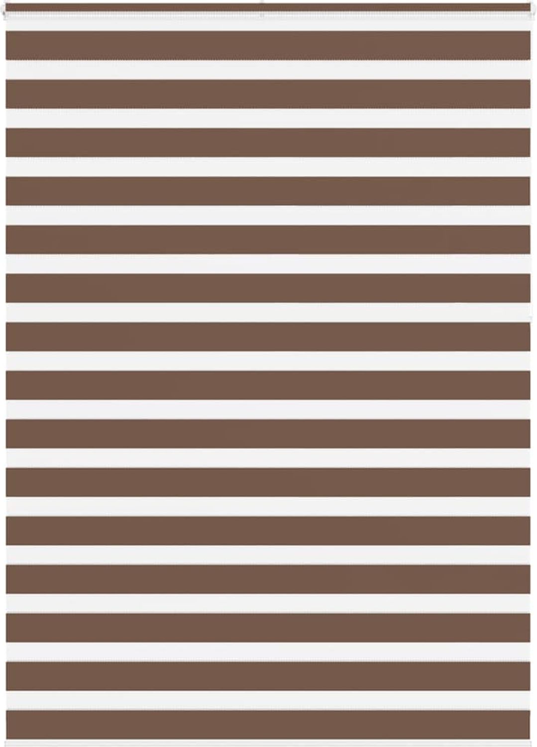 vidaXL Doppelrollo Braun 160x230 cm Stoffbreite 155,9 cm Polyester 4014403 Bild 1