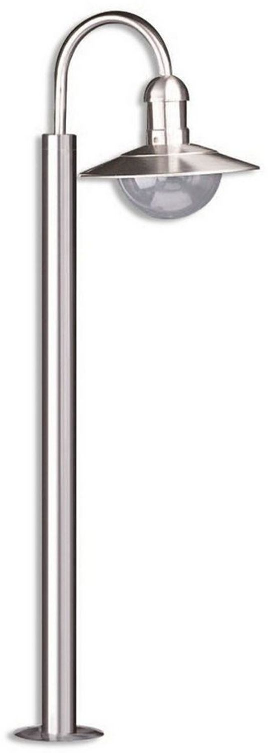 Lindby Außen-Stehlampe Damion, Edelstahl Alu IP44, 1 x 60 W Bild 1