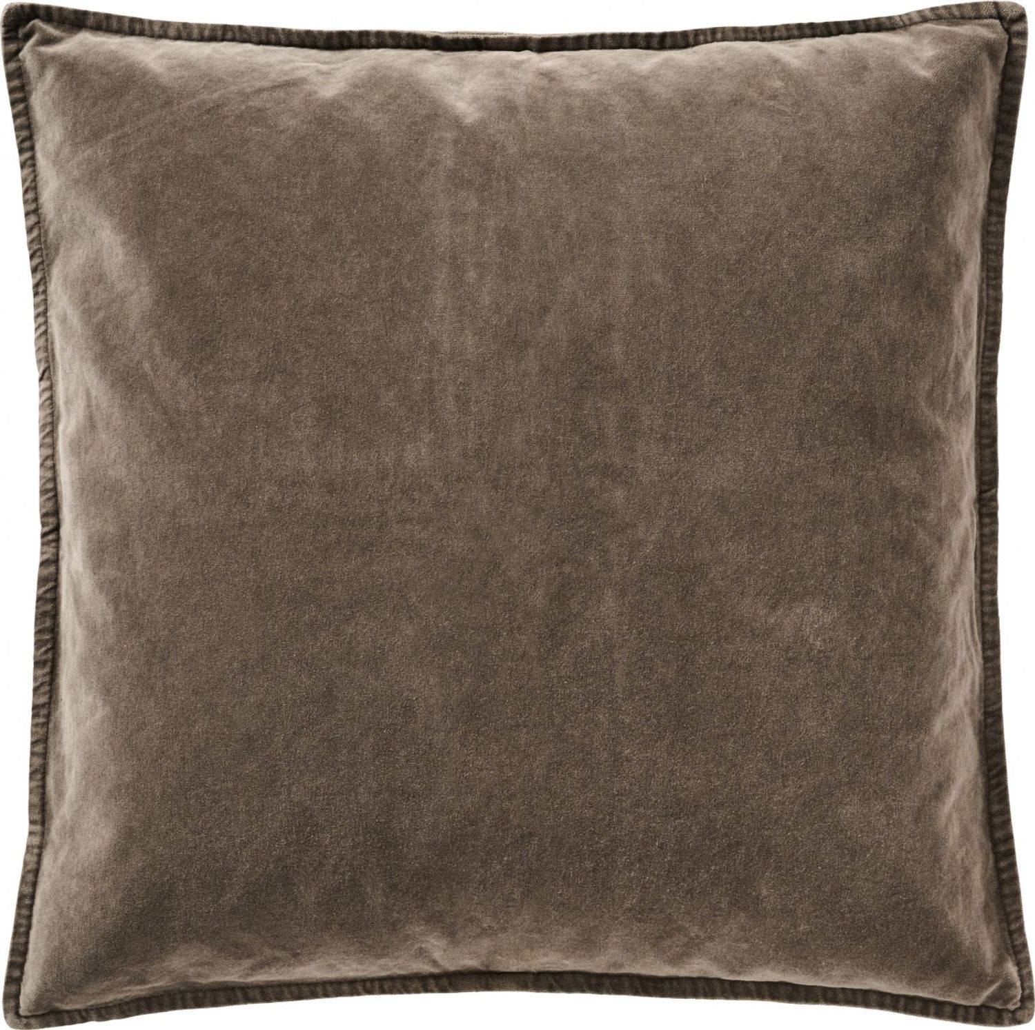 Ib Laursen - Kissenbezug Soil Braun 52x52cm Samt Velour 6230-45 Kissenhülle Bild 1