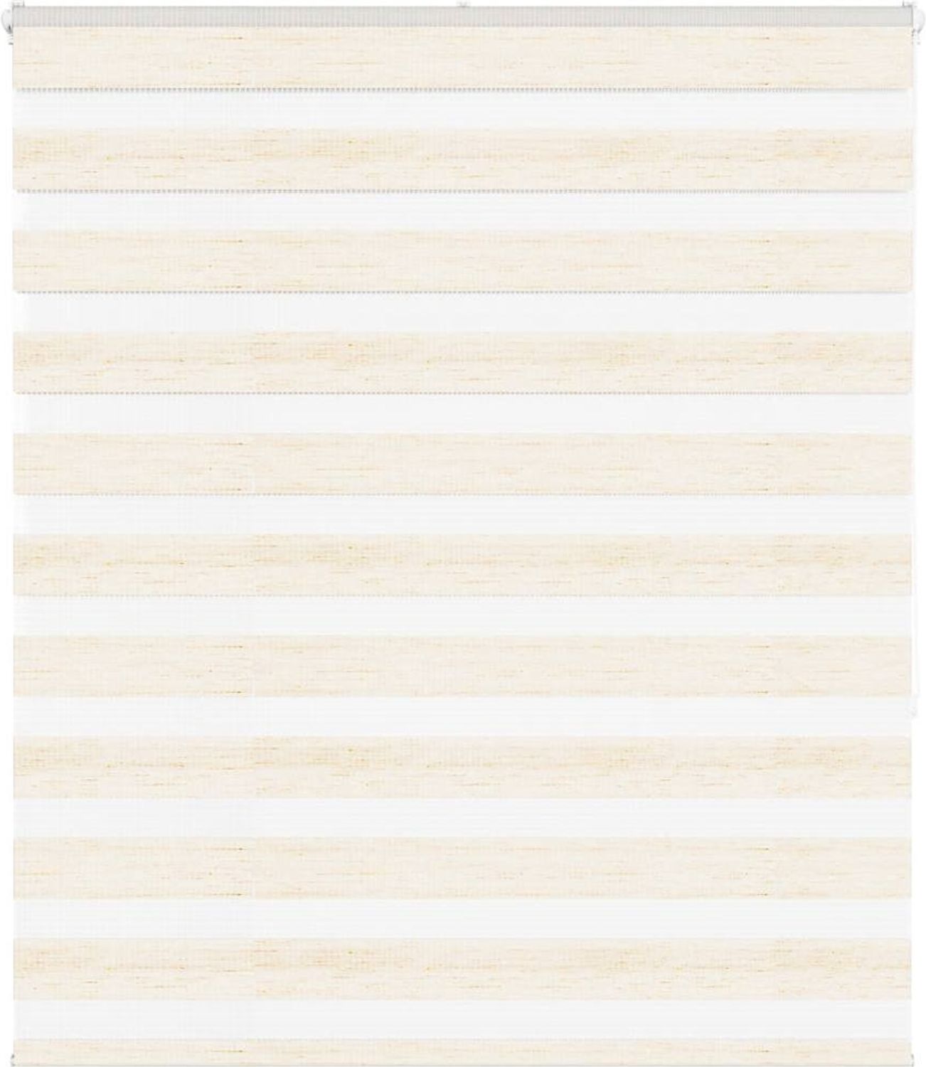 vidaXL Doppelrollo Marmorbeige 130x150cm Stoffbreite 125,9 cm Polyester 4014657 Bild 1