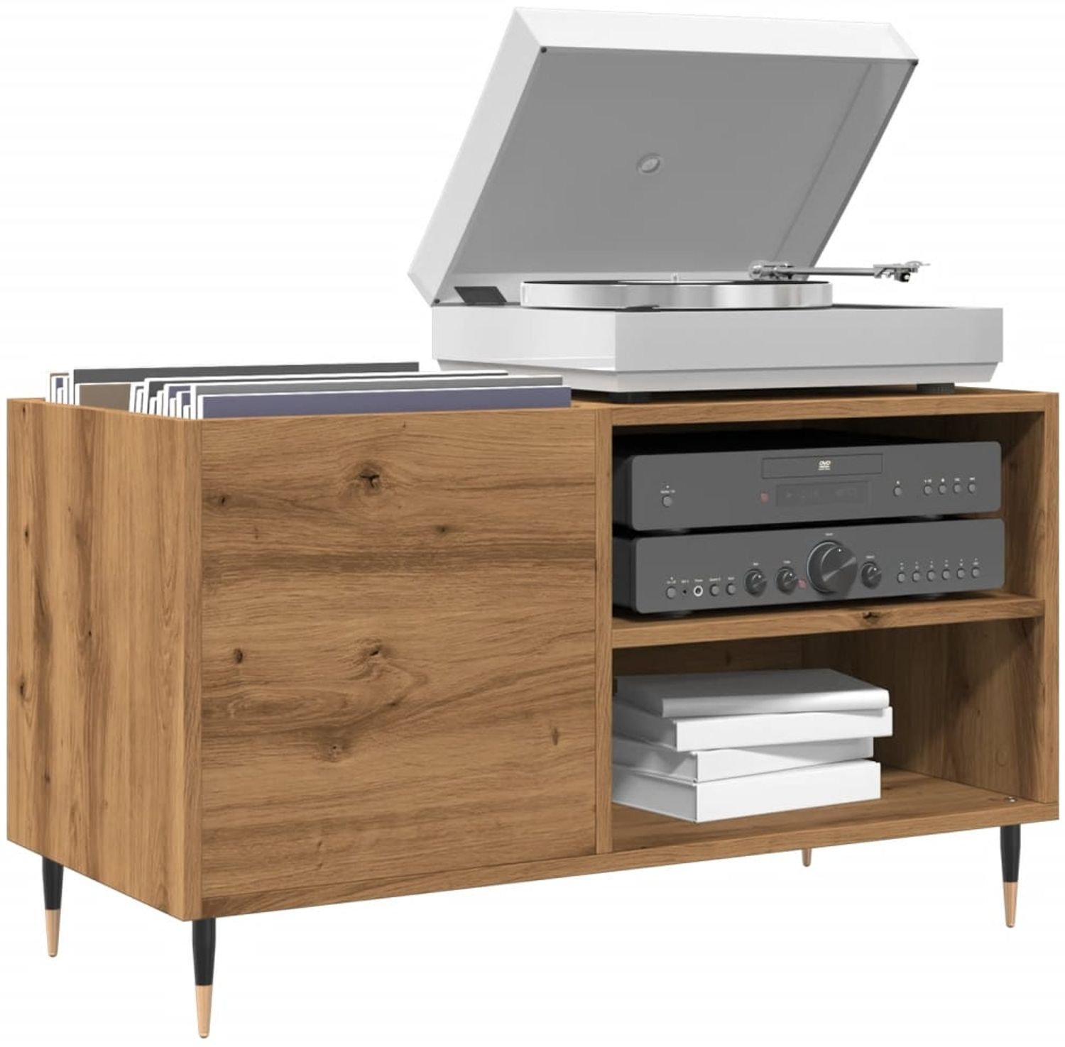 vidaXL Plattenschrank Artisan-Eiche 84,5x38x48 cm Holzwerkstoff 857241 Bild 1