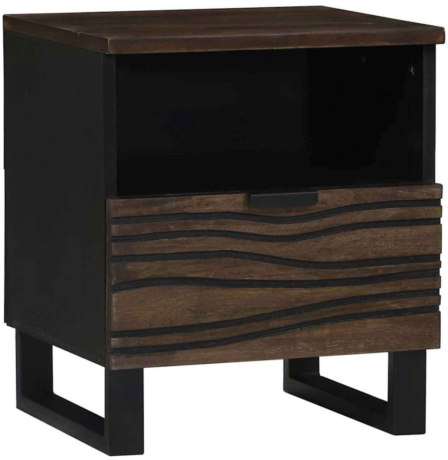 vidaXL Nachttisch Walnuss 40 x 33 x 46 cm Holzwerkstoff 4018014 Bild 1